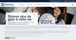 Desktop Screenshot of electrolux.fr