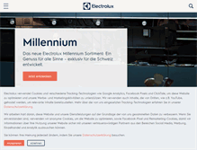 Tablet Screenshot of electrolux.ch