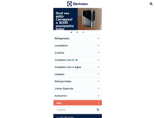 Tablet Screenshot of electrolux.com.br